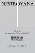ebook Series: Blätter der Internationalen Nestroy-Gesellschaft